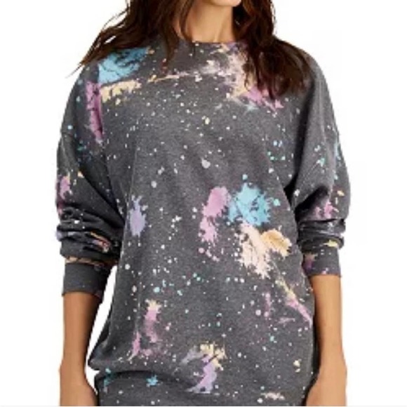 Grayson Threads Black Label Women's Pullover Tie Dye Sweater Multicolor Size XS - Picture 3 of 8